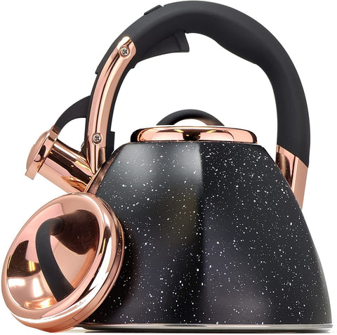 Image of CopperStone Whistling Tea Kettle Stainless Steel with Q-Cool Handle