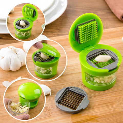 Image of Stainless Steel Garlic Press Chopper