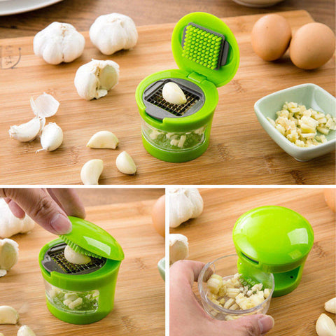 Image of Stainless Steel Garlic Press Chopper