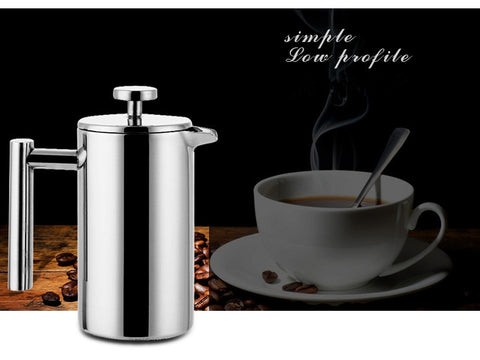 Image of Stainless steel french presses coffee pot