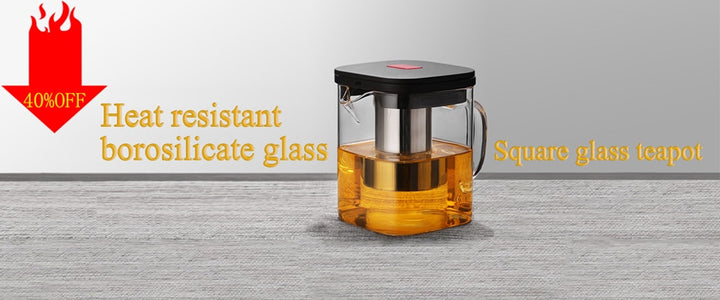 1800ml glass tea pot