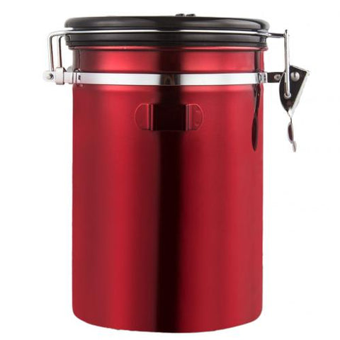 Image of Airtight Stainless Steel Coffee Canister