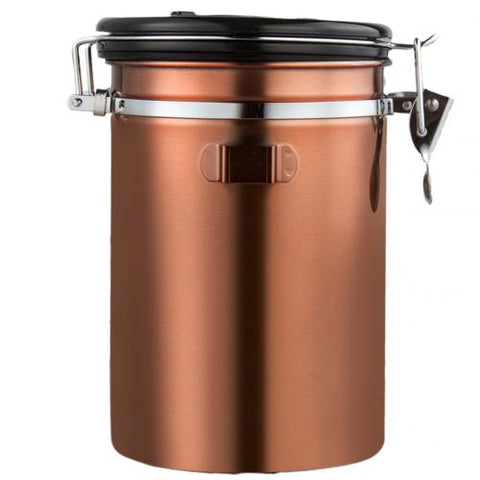 Image of Airtight Stainless Steel Coffee Canister