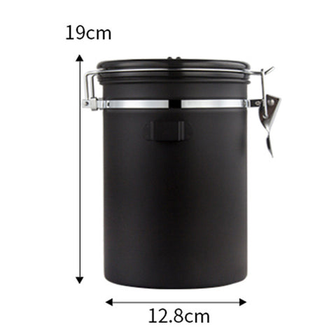 Image of Airtight Stainless Steel Coffee Canister