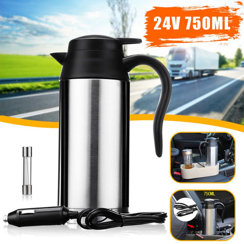 Image of 750ml 24V Car Heating Cup Electric Kettle